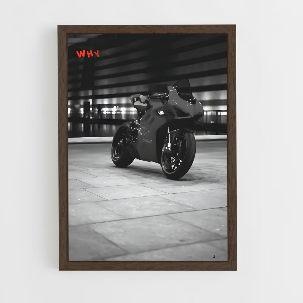 Poster Ombre de la Route – affiche Ducati (vue 5)